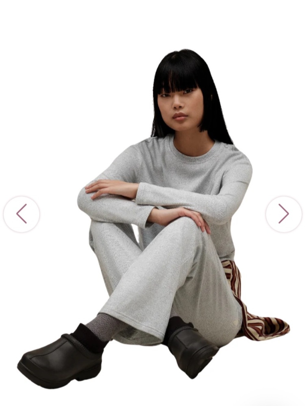 UGG MAY PJ SET- Light Gray Knit Sweater Pant Set - originally $98